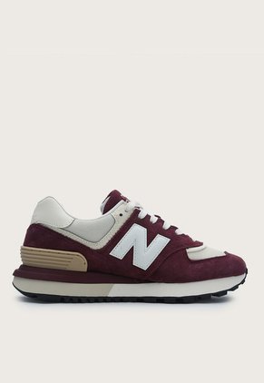 Tenis Lifestyle Borgoña-Marfil-Mostaza New Balance 574