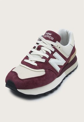 Tenis Lifestyle Borgoña-Marfil-Mostaza New Balance 574