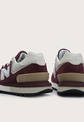 Tenis Lifestyle Borgoña-Marfil-Mostaza New Balance 574
