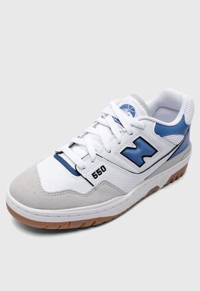 Tenis Lifestyle Blanco-Azul-Gris New Balance 550