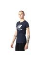 Camiseta New Balance Essentials Stacked Para Mujer-Azul de New Balance