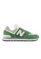 Tenis New Balance 574 Hombre-Verde/Blanco de New Balance