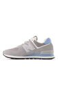 Tenis New Balance 574 Unisex-Gris/Azul de New Balance