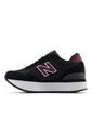 Tenis New Balance 515 Mujer-Negro/Rojo de New Balance
