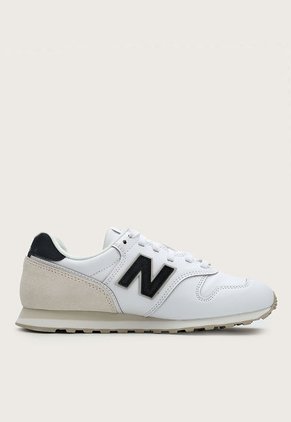 Tenis Lifestyle Blanco-Beige-Negro New Balance 373