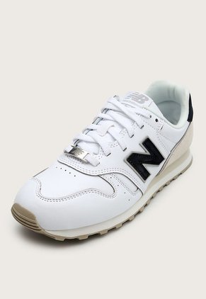 Tenis Lifestyle Blanco-Beige-Negro New Balance 373