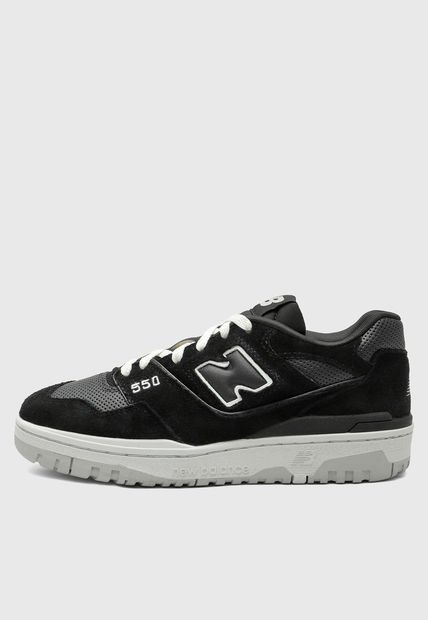Tenis Lifestyle Negro-Blanco-Gris New Balance 550