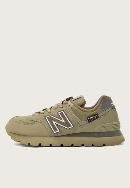 Tenis Lifestyle Verde Oliva-Gris-Blanco New Balance 574 v2