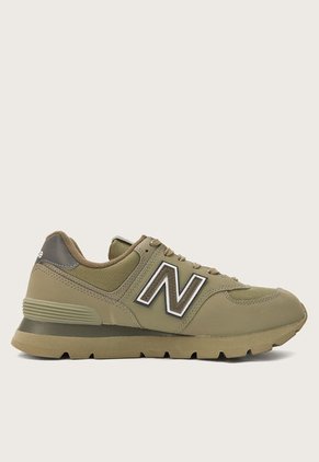 Tenis Lifestyle Verde Oliva-Gris-Blanco New Balance 574 v2