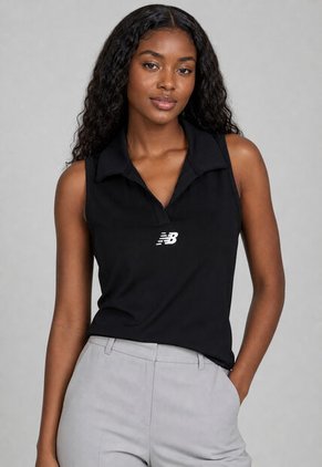 Camiseta de Tennis new balance Tournament Tank Negro