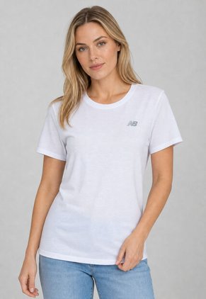Camiseta new balance Sport Essentials Heathertech Blanco