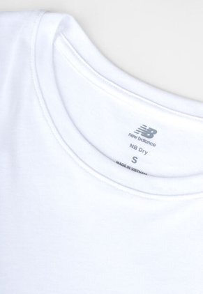Camiseta new balance Sport Essentials Heathertech Blanco