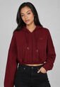 Hoodie new balance French Terry Borgoña de New Balance