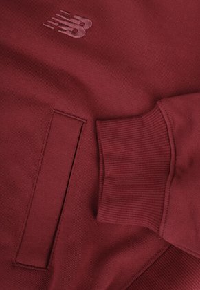 Hoodie new balance French Terry Borgoña
