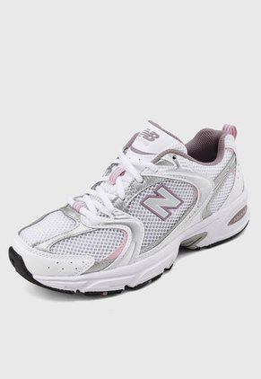 Tenis Lifestyle Blanco-Plateado-Rosa new balance 530