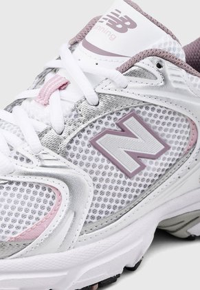 Tenis Lifestyle Blanco-Plateado-Rosa new balance 530