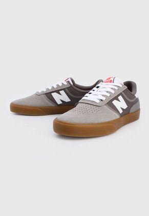 Tenis Skateboarding Gris-Blanco-Café New Balance 272