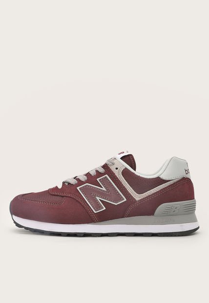 New balance 574 hombre vinotinto best sale