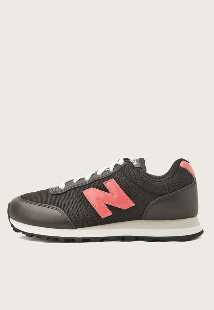 Tenis Lifestyle Negro-Blanco-Coral New Balance 400