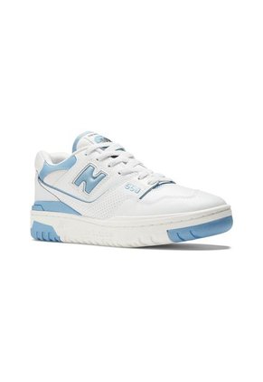 Tenis New Balance 550 Mujer-Blanco/Celeste