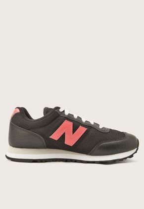 Tenis Lifestyle Negro-Blanco-Coral New Balance 400