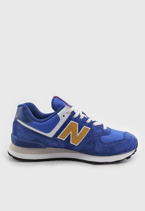 Tenis Lifestyle Azul Royal-Ocre-Blanco New Balance 574