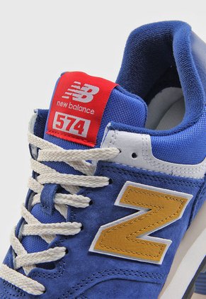 Tenis Lifestyle Azul Royal-Ocre-Blanco New Balance 574