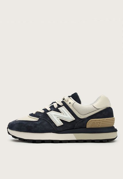 Tenis Lifestyle Azul Navy-Marfil-Mostaza New Balance 574