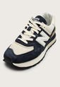 Tenis Lifestyle Azul Navy-Marfil-Mostaza New Balance 574 de New Balance