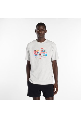 Camisa Deportiva New Balance Original Boxes Gris Para Hombre New Balance