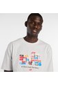 Camisa Deportiva New Balance Original Boxes Gris Para Hombre de New Balance