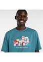 Camisa Deportiva New Balance Original Boxes Azul Para Hombre de New Balance