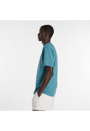 Camisa Deportiva New Balance Original Boxes Azul Para Hombre