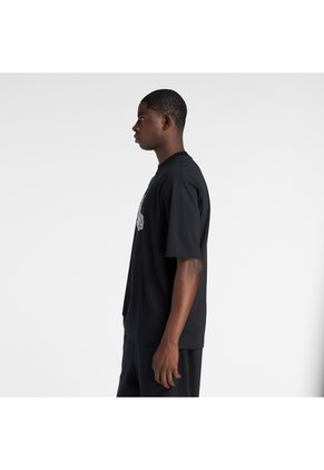 Camisa Deportiva New Balance Ghica Shuttle Negro Para Hombre