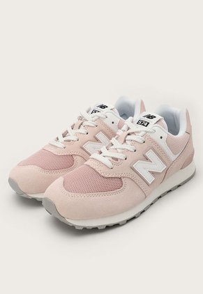 Tenis Lifestyle Palo Rosa-Blanco New Balance Kids 574
