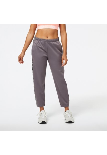 Pantalon Deportivo New Balance Original Znc0 Gris Para Mujer