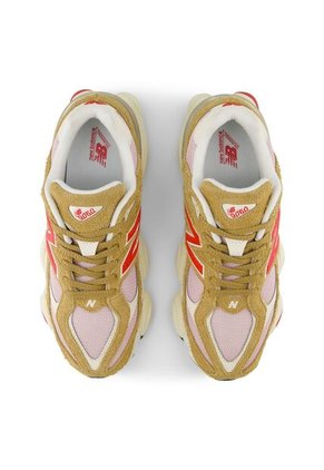 Tenis Deportivos Marca New Balance 9060 Original Café/Rojo