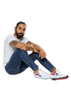 Tenis Blanco-Rojo-Azul New Balance Mode de Vie 247