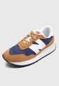 Tenis Lifestyle Ocre-Azul Navy-Blanco New Balance 237 de New Balance