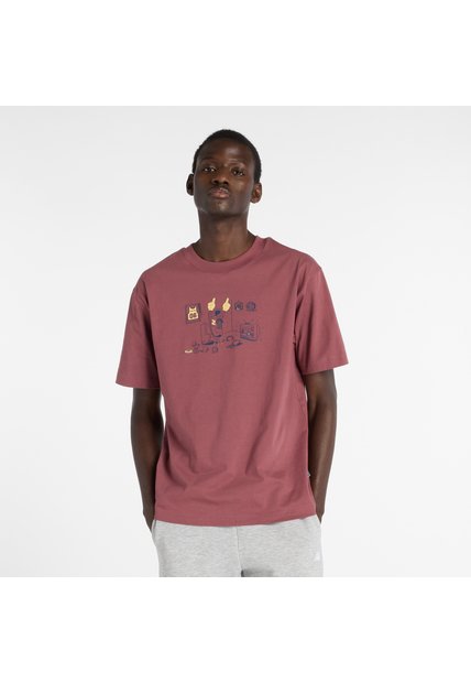 Tshirt New Balance Original Newbie Fan T-Shirt Rojo Hombre