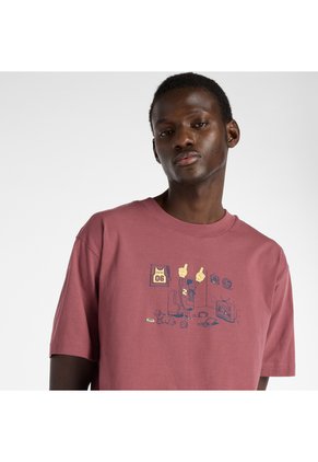 Tshirt New Balance Original Newbie Fan T-Shirt Rojo Hombre