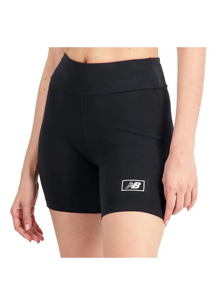 Pantaloneta New Balance Original Spandex Fitted Negro Mujer