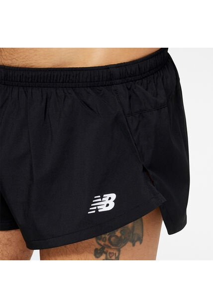 Pantaloneta Deportiva New Balance Original Negro Para Hombre