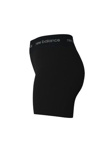 Pantaloneta Marca New Balance Original Tiro Alto Negro Mujer New Balance
