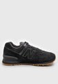 Tenis Lifestyle Negro-Gris-Miel New Balance 574 de New Balance