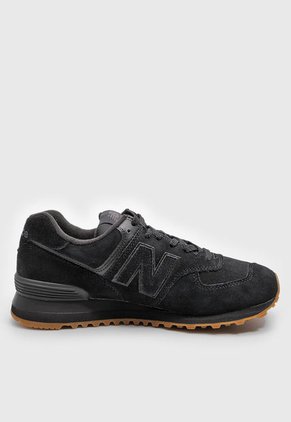 Tenis Lifestyle Negro-Gris-Miel New Balance 574