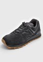 Tenis Lifestyle Negro-Gris-Miel New Balance 574 de New Balance
