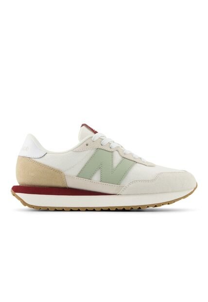Tenis New Balance 237 Mujer-Beige/Verde