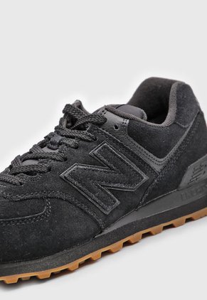 Tenis Lifestyle Negro-Gris-Miel New Balance 574