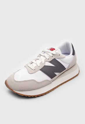 Tenis Lifestyle Blanco-Gris-Rojo New Balance 237